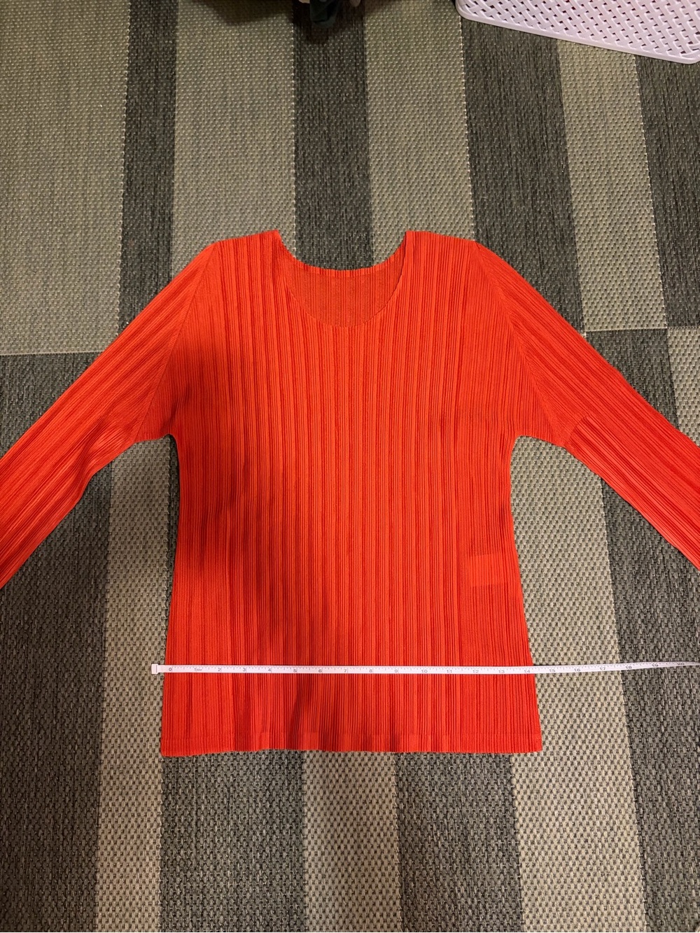 Pleats Please Issey Miyake garment-pleated long-sleeve top